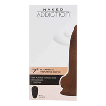Load image into Gallery viewer, Naked Addiction: Rotating and Vibrating Dildo 7"