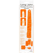 Load image into Gallery viewer, Seven Creations Long John Thrusting Vibrator 11"