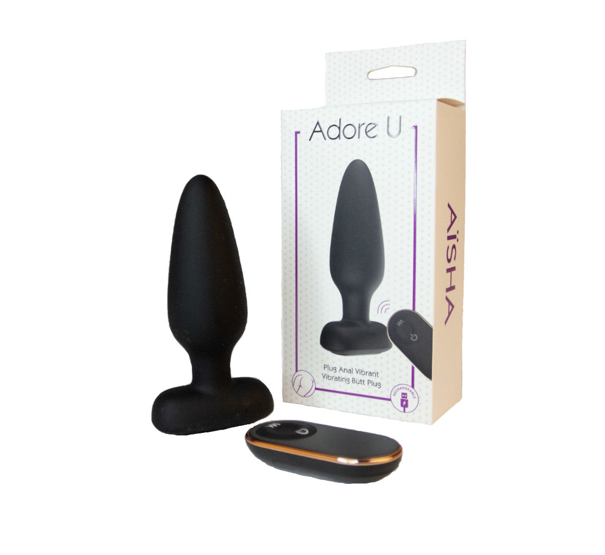 Adore U - Asha Vibrating Butt Plug with Remote LoveNestOnline Adore U - Asha Vibrating Butt Plug with Remote LoveNestOnline