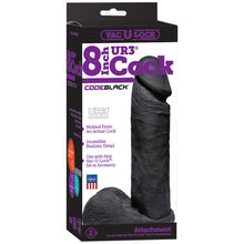 Load image into Gallery viewer, Vac-U-Lock CodeBlack UR3 Cock 8"