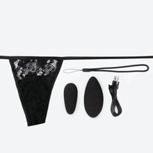 Load image into Gallery viewer, Ergonomic Vibrating Screaming O Panty Set - Black