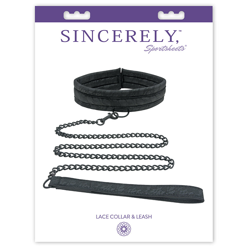 Sportsheets Sincerely Lace Collar & Leash main image 0