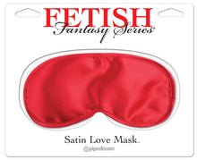 Load image into Gallery viewer, Fetish Fantasy Satin Love Mask - Red