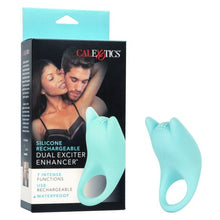 Load image into Gallery viewer, Silicone Rechargeable Dual Exciter Enhancer - Teal