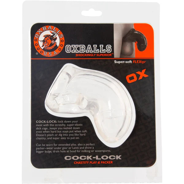 Oxballs: Cock-Lock Cock Cage – Clear
