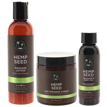 Load image into Gallery viewer, Hemp Seed Massage Gift Box - Cande, Massage Oil &amp; Lotion
