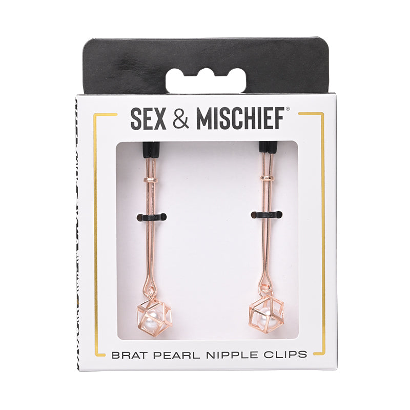 Sex & Mischief Brat: Pearl Nipple Jewelry