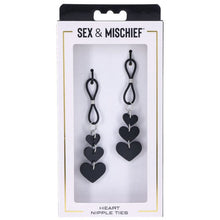 Load image into Gallery viewer, Sex &amp; Mischief: Heart Nipple Ties
