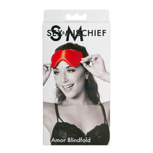 Load image into Gallery viewer, Sex &amp; Mischief: Amor Heart-Shaped Blindfold
