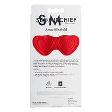 Load image into Gallery viewer, Sex &amp; Mischief: Amor Heart-Shaped Blindfold
