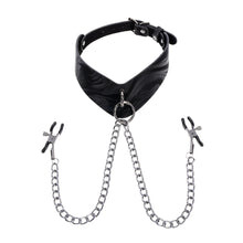 Load image into Gallery viewer, Velvet Noir - Collar &amp; Removable Clamps
