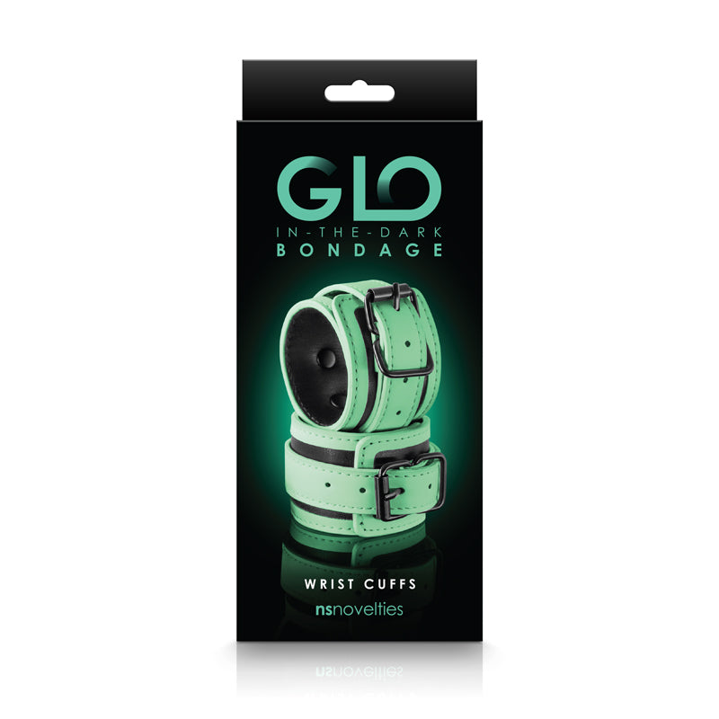 GLO Bondage Wrist Cuffs - Green