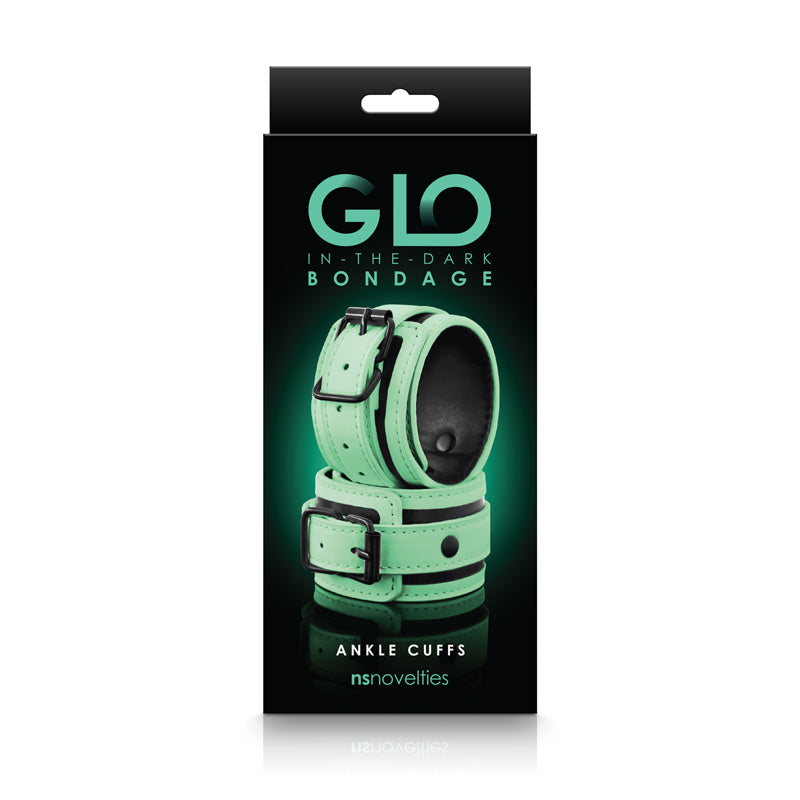 GLO Bondage Ankle Cuffs - Green