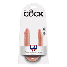Load image into Gallery viewer, King Cock U-Shaped Small Double Trouble - Light Flesh
