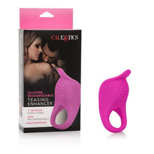 Load image into Gallery viewer, Silicone Rechargeable Teasing Enhancer - Pink
