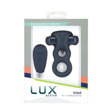 Load image into Gallery viewer, Lux Active - Triad - 4.3&quot; Vibrating Dual Cock Ring &amp; Remote
