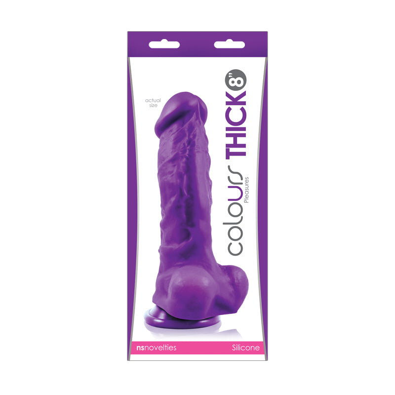 Colours Thick 8″ Dildo - Purple